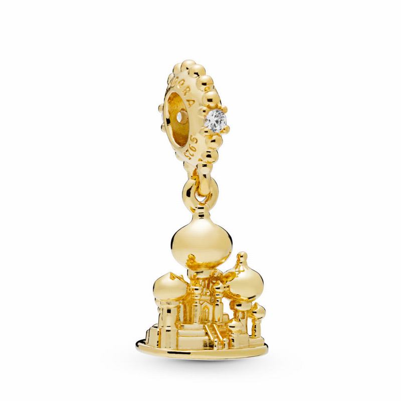 Pandora Disney Agrabah Castle Dangle Charm Gold Egypt TK5432918